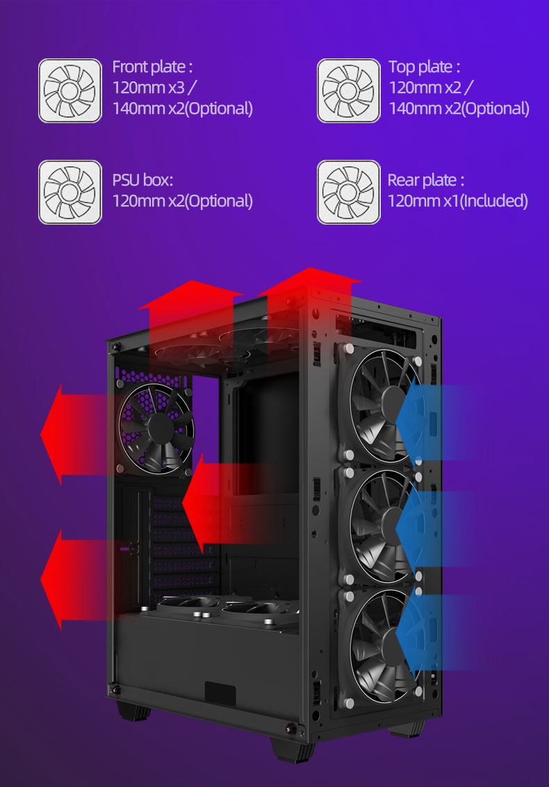 Gamemax RockStar 2 Black Gaming Computer Case
